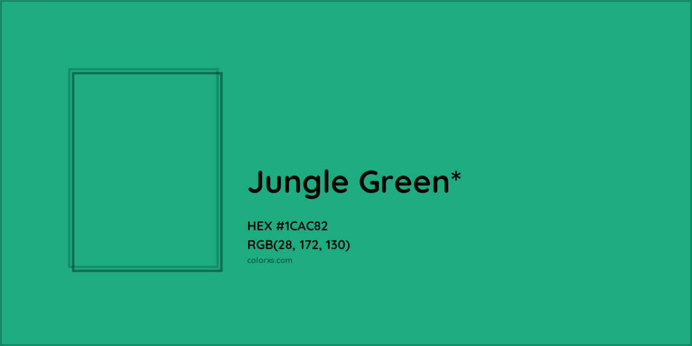 HEX #1CAC82 Color Name, Color Code, Palettes, Similar Paints, Images