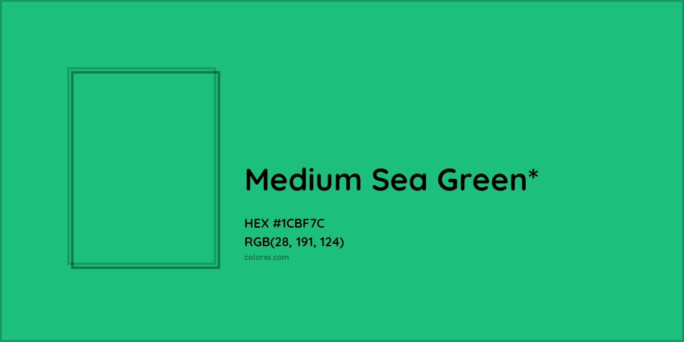 HEX #1CBF7C Color Name, Color Code, Palettes, Similar Paints, Images