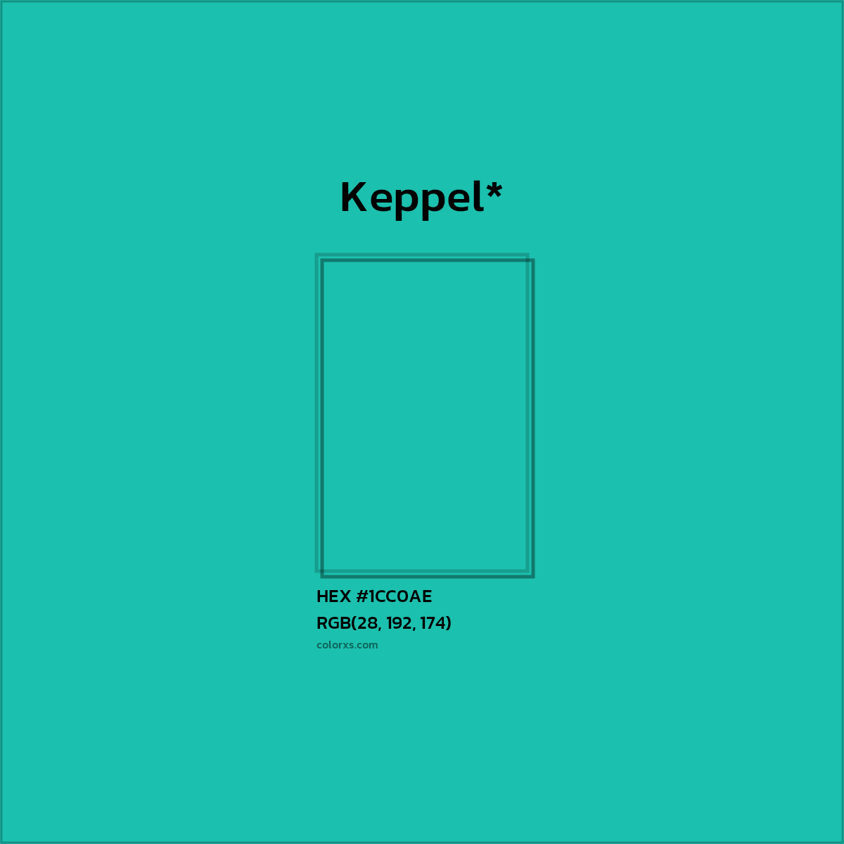 HEX #1CC0AE Color Name, Color Code, Palettes, Similar Paints, Images