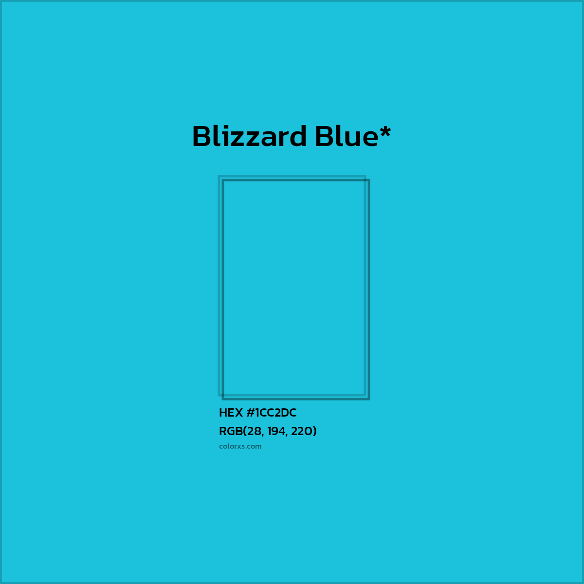 HEX #1CC2DC Color Name, Color Code, Palettes, Similar Paints, Images