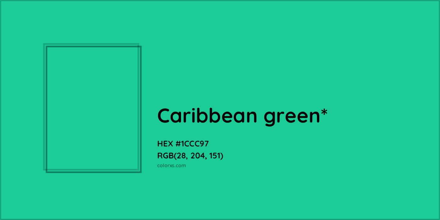 HEX #1CCC97 Color Name, Color Code, Palettes, Similar Paints, Images