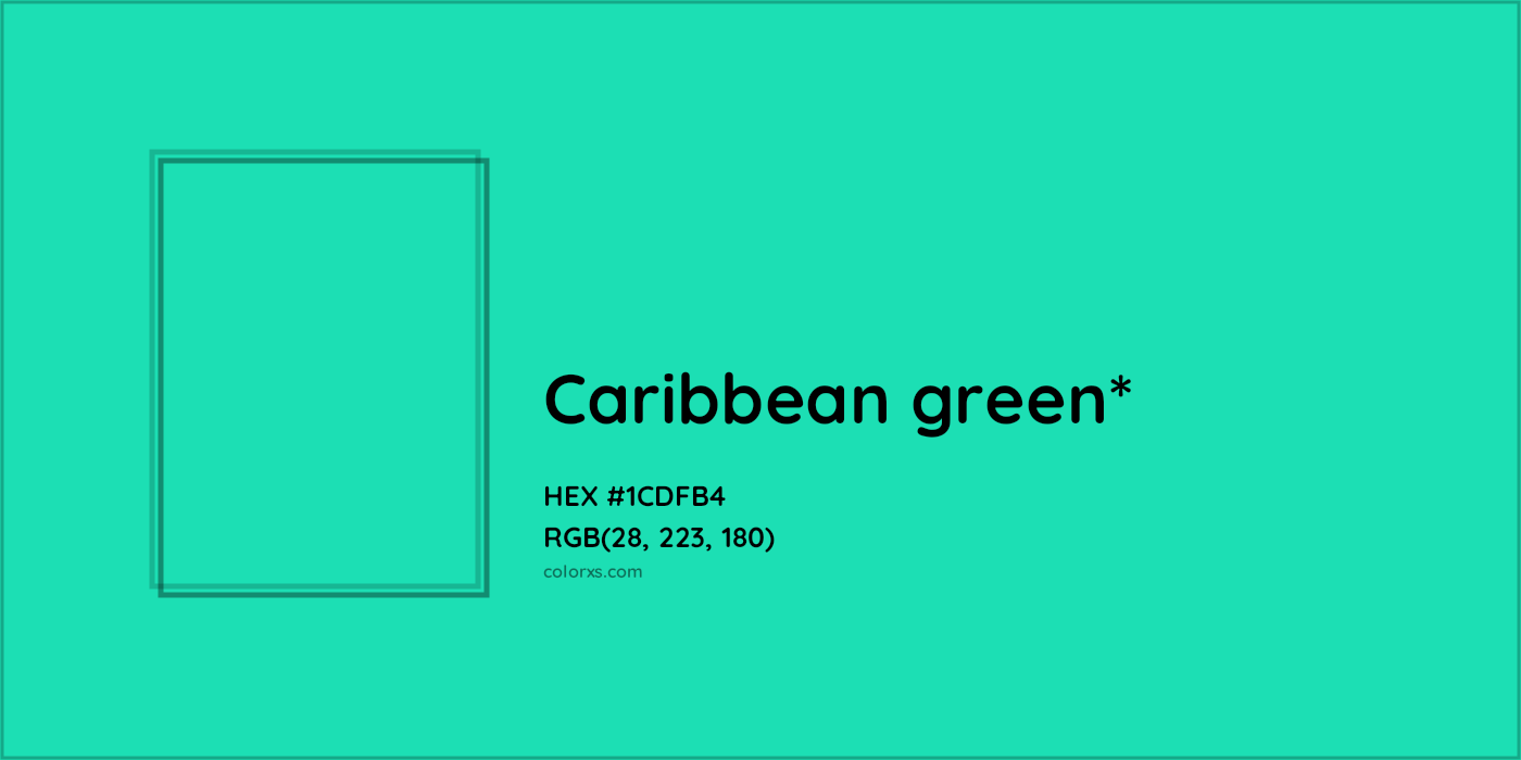 HEX #1CDFB4 Color Name, Color Code, Palettes, Similar Paints, Images