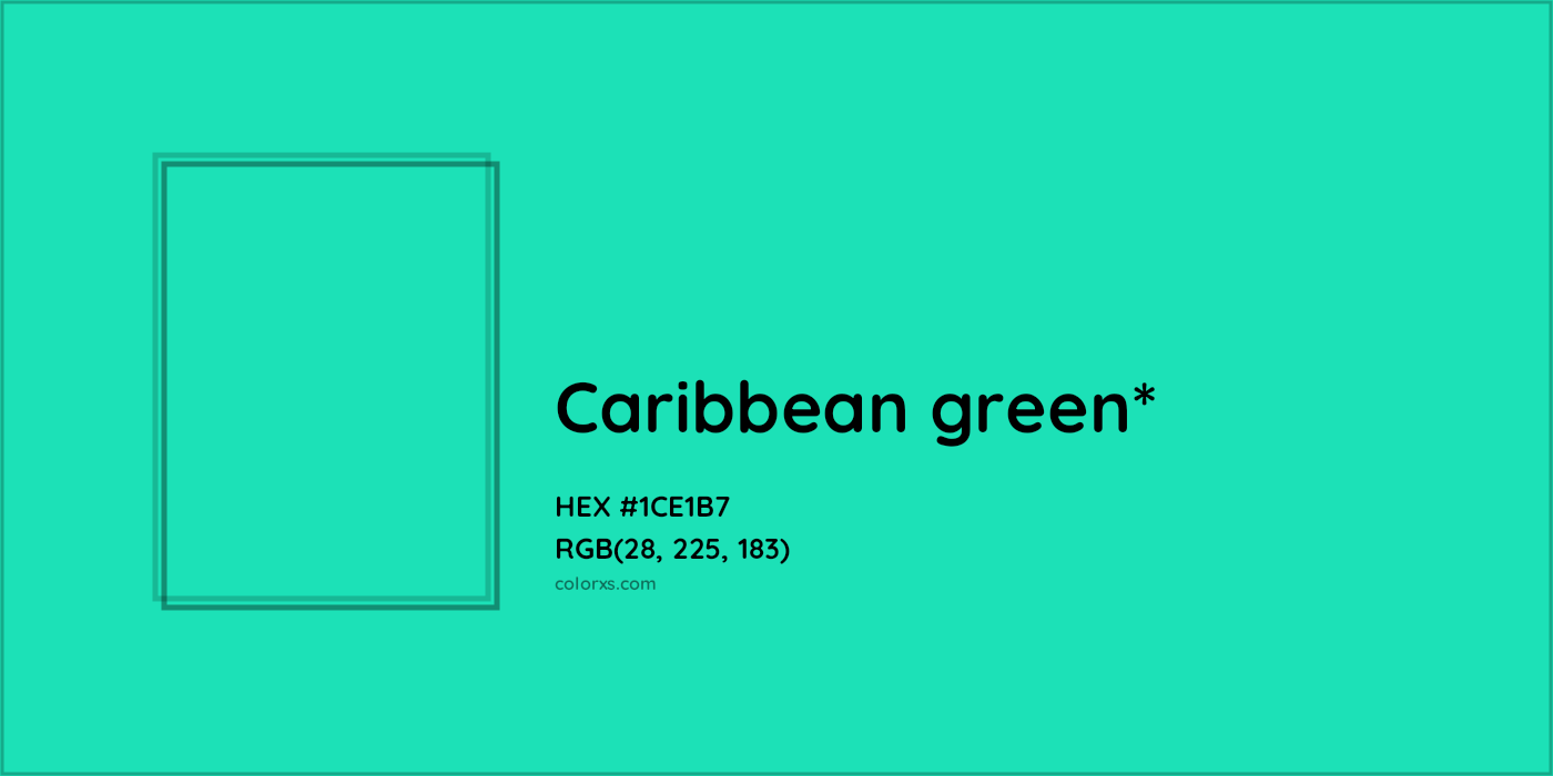 HEX #1CE1B7 Color Name, Color Code, Palettes, Similar Paints, Images