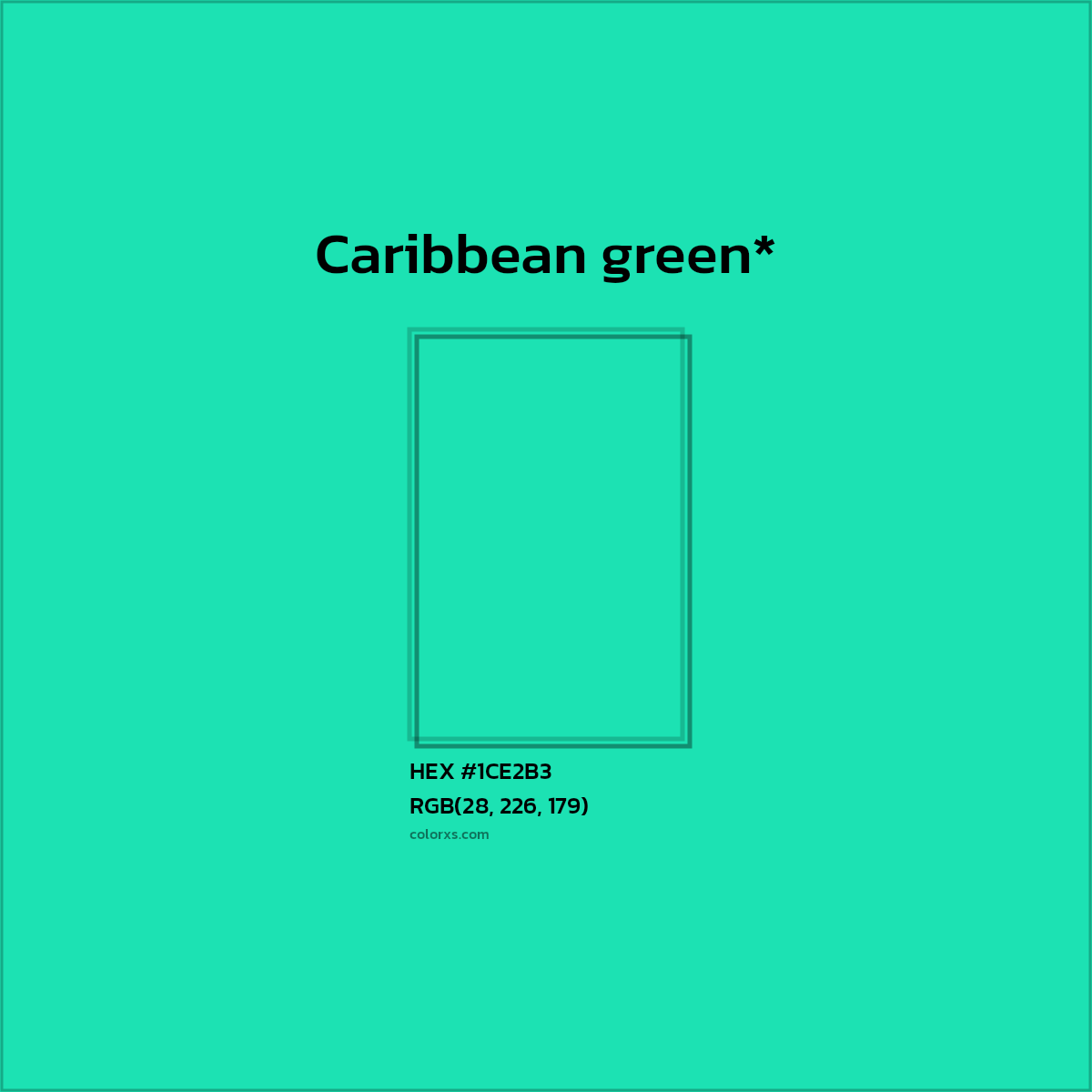 HEX #1CE2B3 Color Name, Color Code, Palettes, Similar Paints, Images