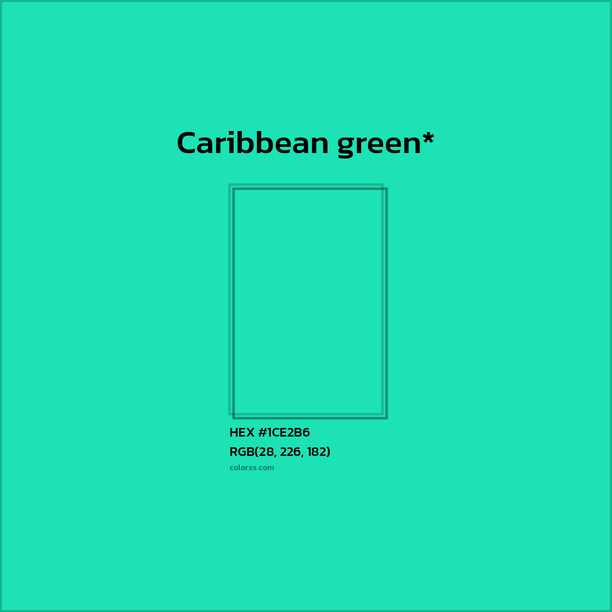 HEX #1CE2B6 Color Name, Color Code, Palettes, Similar Paints, Images