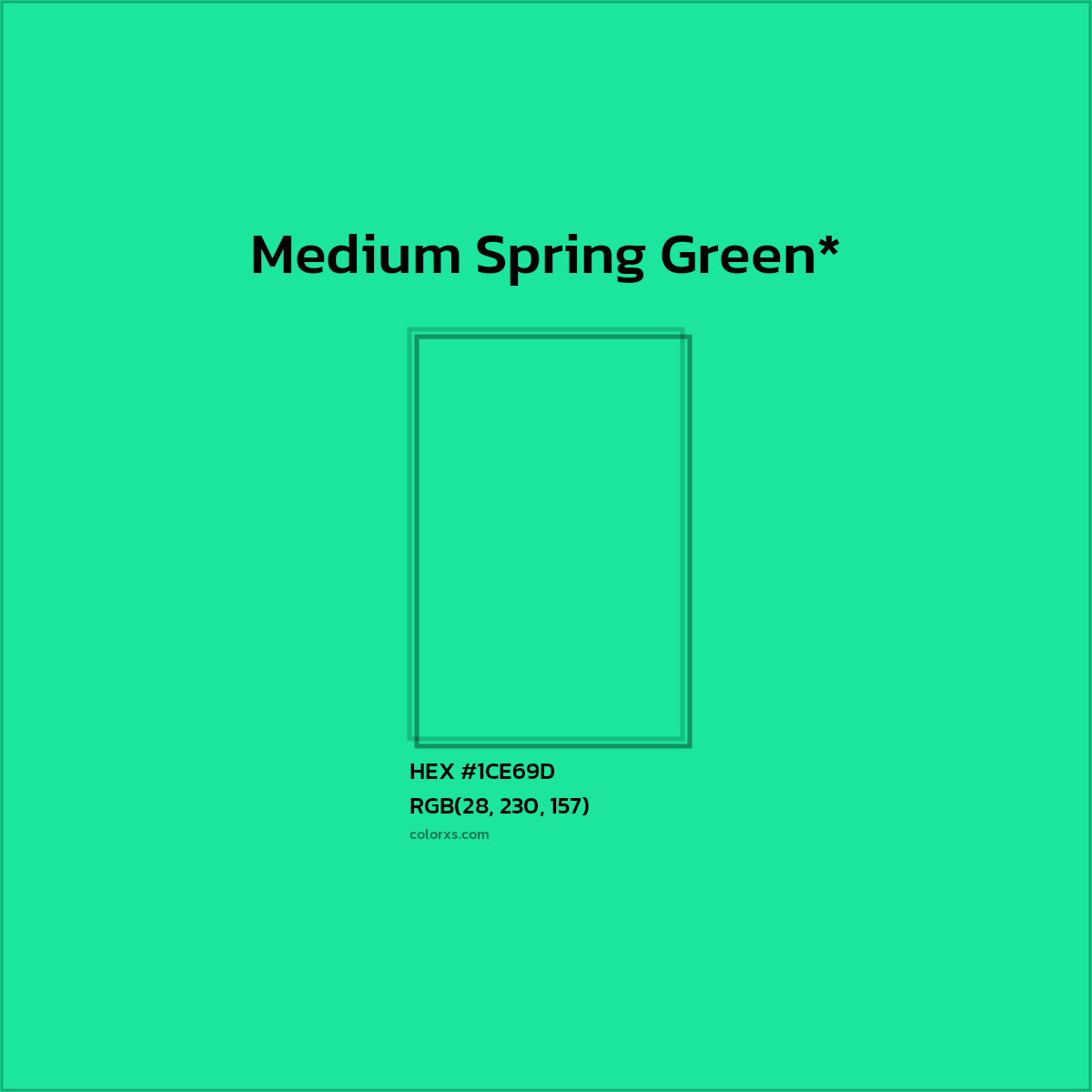 HEX #1CE69D Color Name, Color Code, Palettes, Similar Paints, Images
