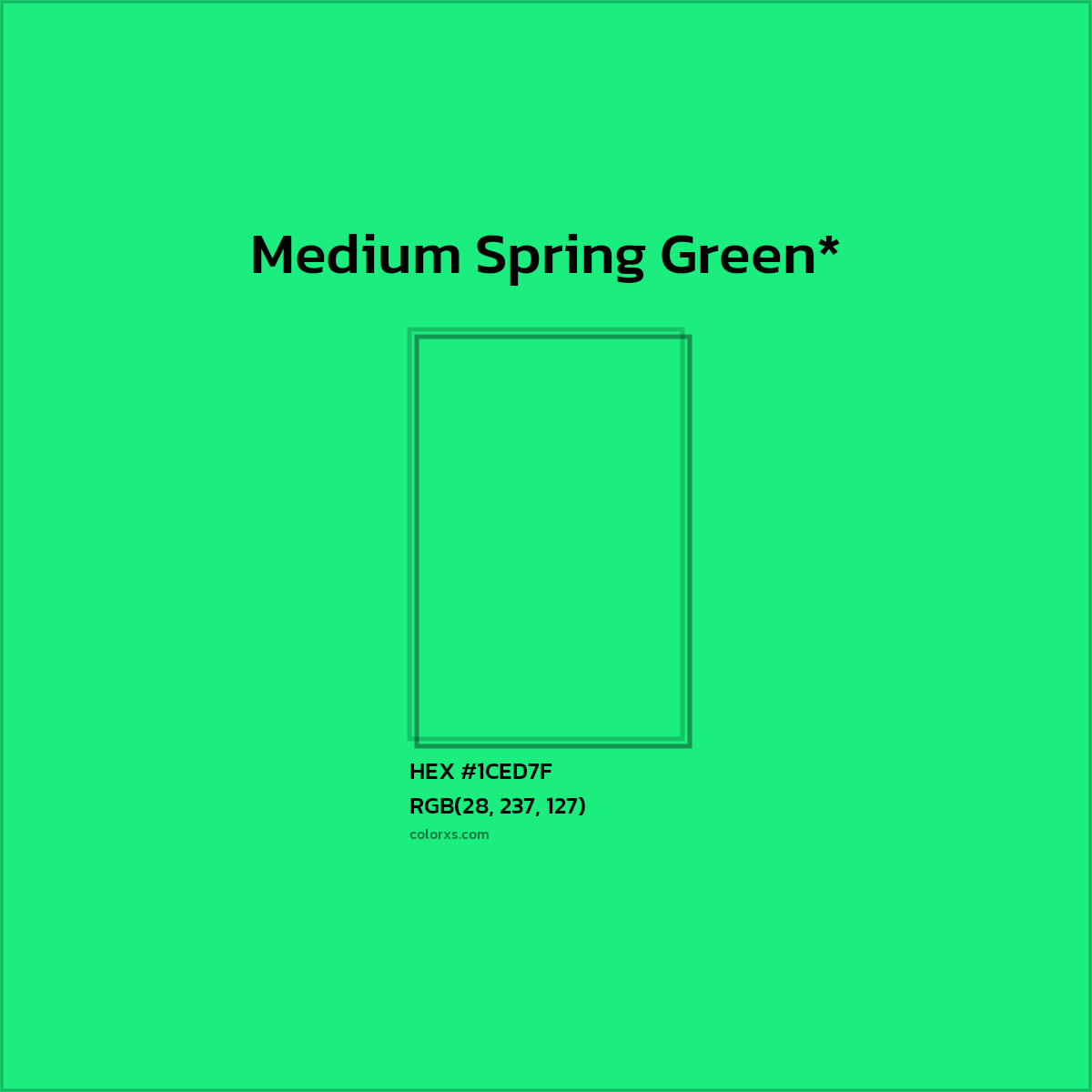 HEX #1CED7F Color Name, Color Code, Palettes, Similar Paints, Images