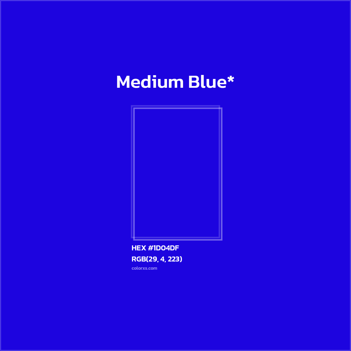 HEX #1D04DF Color Name, Color Code, Palettes, Similar Paints, Images