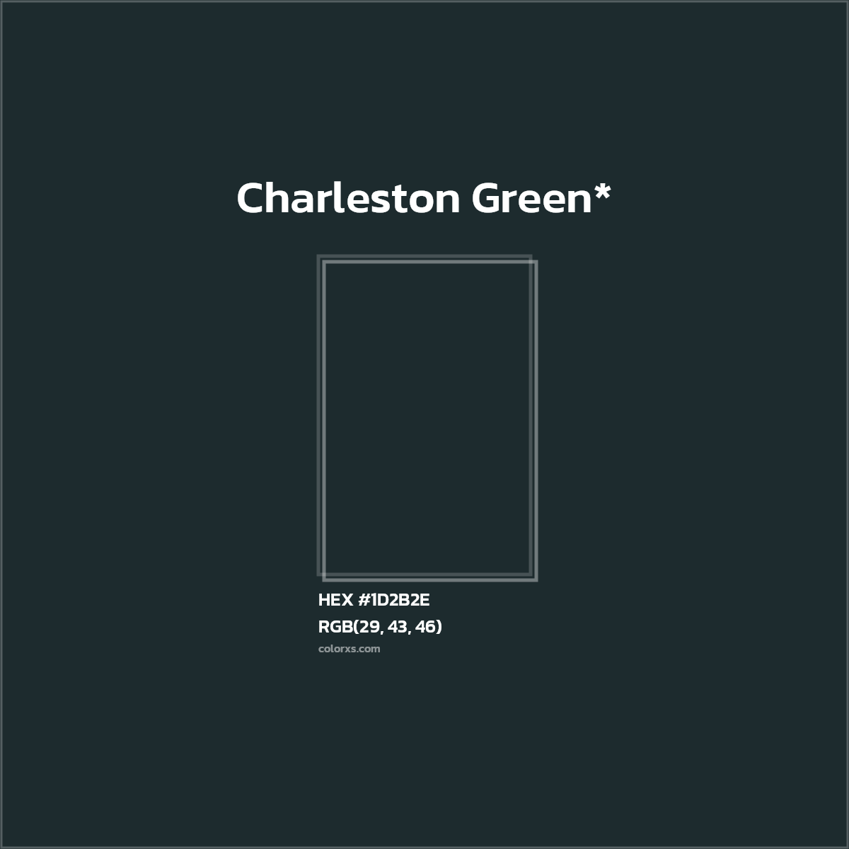 HEX #1D2B2E Color Name, Color Code, Palettes, Similar Paints, Images