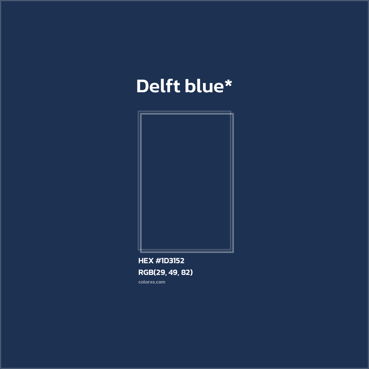 HEX #1D3152 Color Name, Color Code, Palettes, Similar Paints, Images