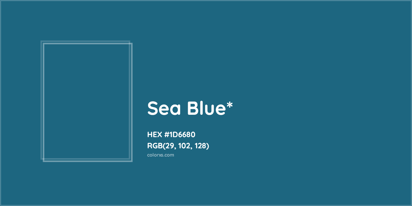 HEX #1D6680 Color Name, Color Code, Palettes, Similar Paints, Images