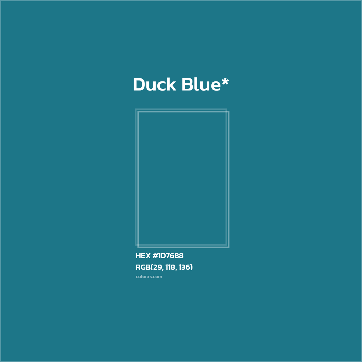 HEX #1D7688 Color Name, Color Code, Palettes, Similar Paints, Images