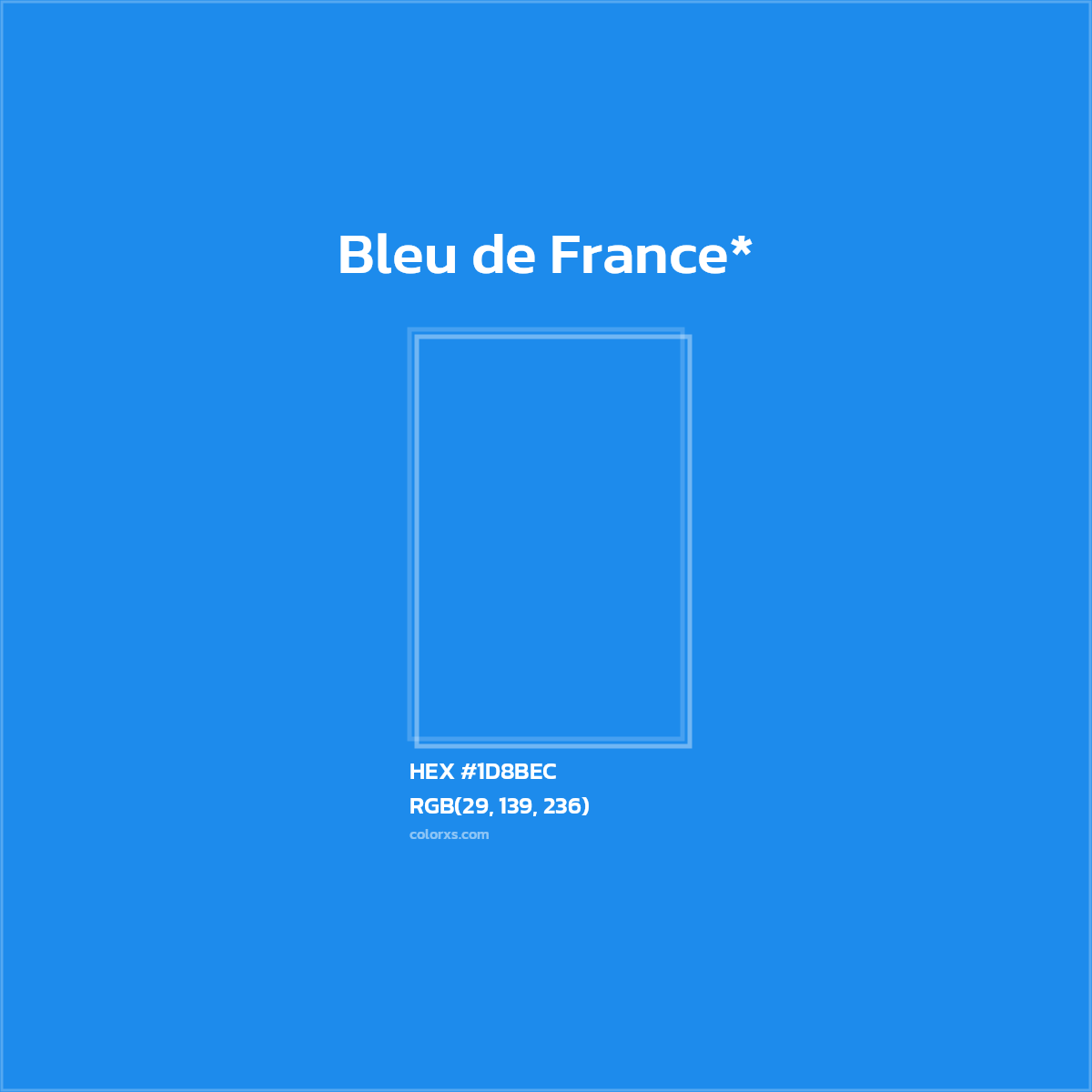 HEX #1D8BEC Color Name, Color Code, Palettes, Similar Paints, Images