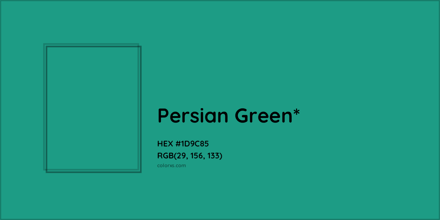 HEX #1D9C85 Color Name, Color Code, Palettes, Similar Paints, Images