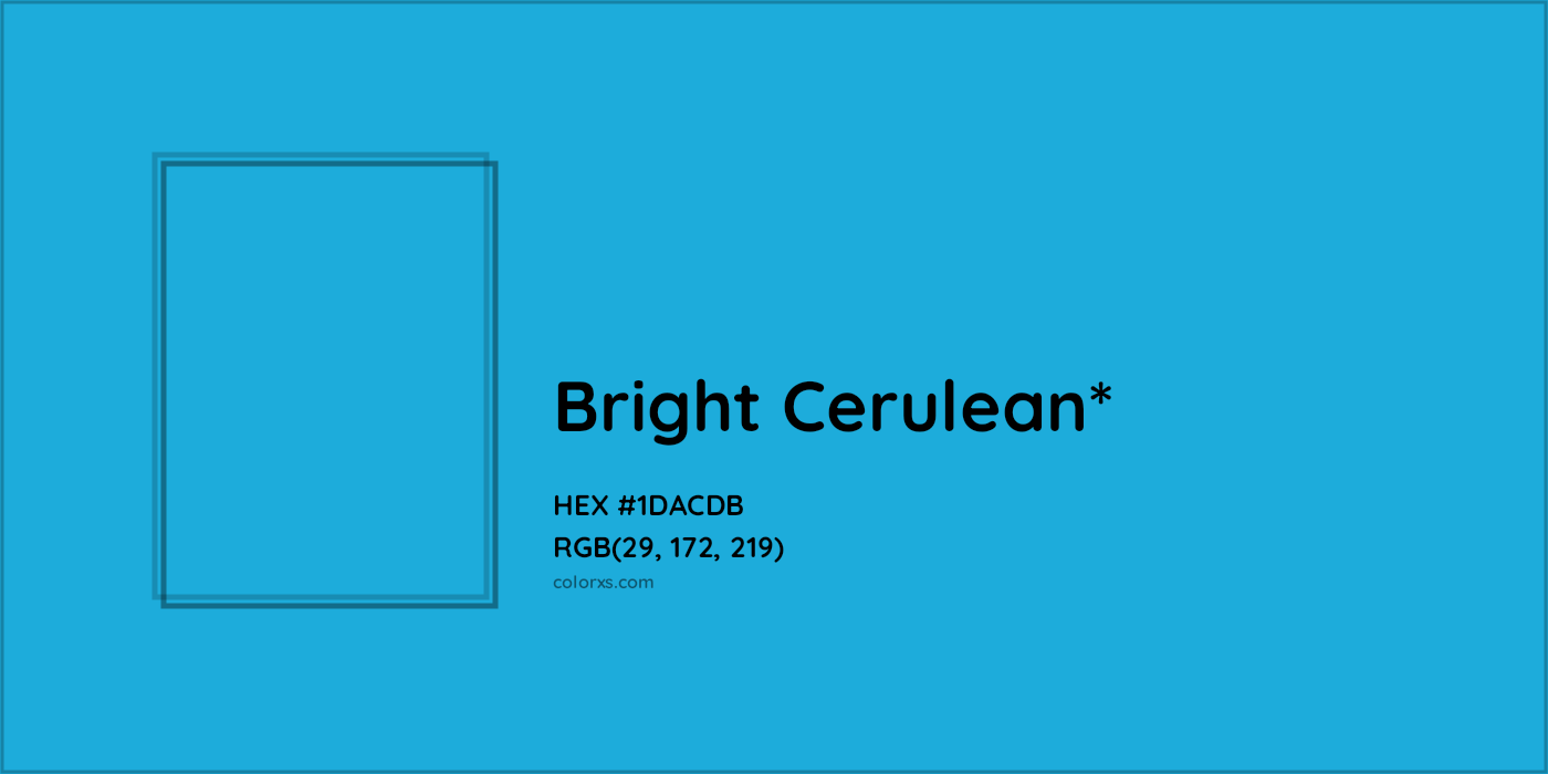 HEX #1DACDB Color Name, Color Code, Palettes, Similar Paints, Images