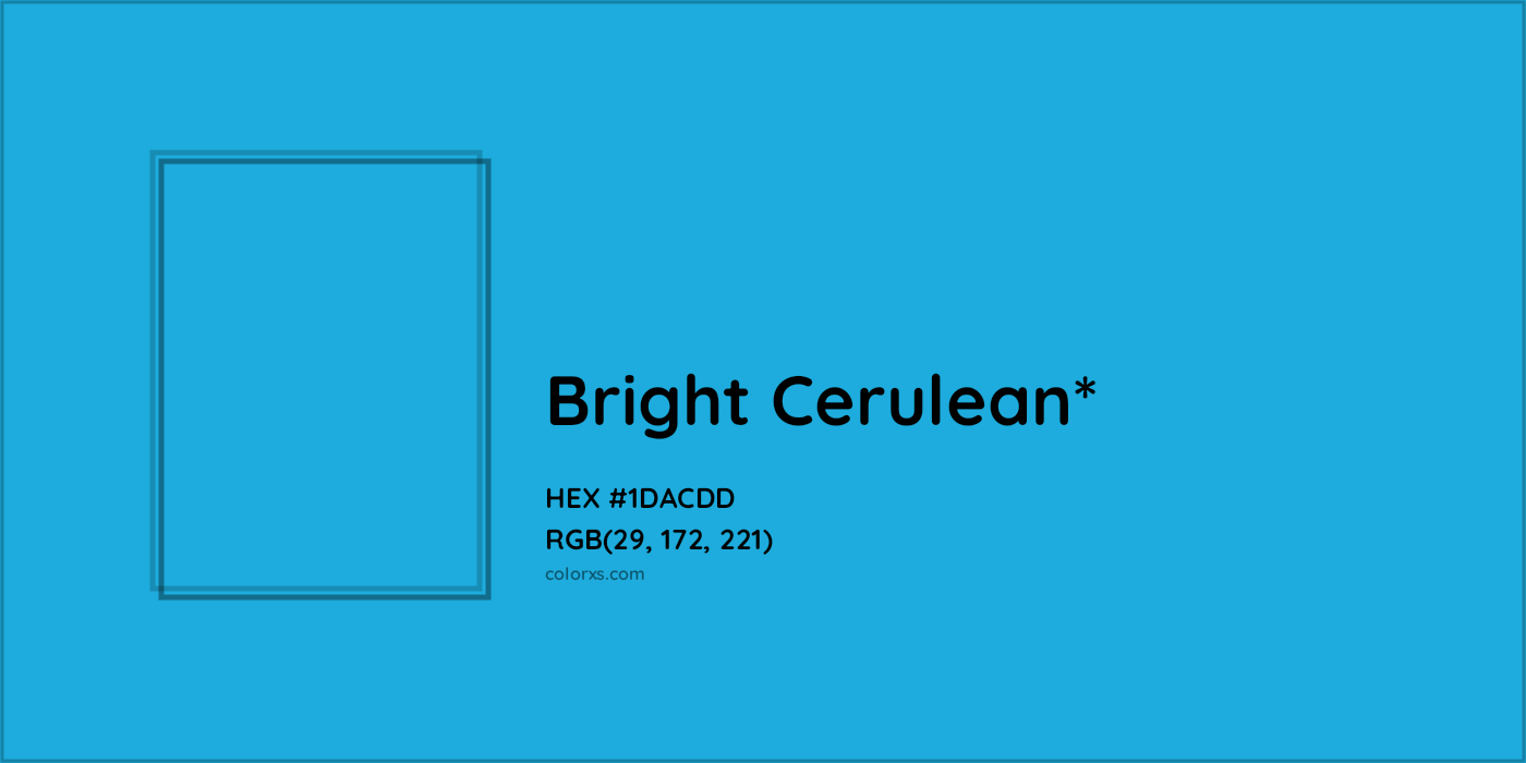 HEX #1DACDD Color Name, Color Code, Palettes, Similar Paints, Images