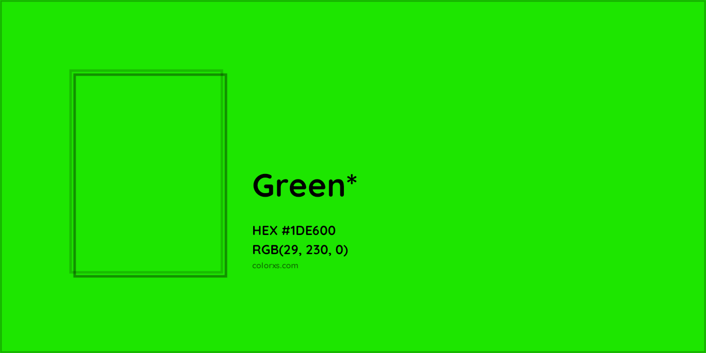 HEX #1DE600 Color Name, Color Code, Palettes, Similar Paints, Images