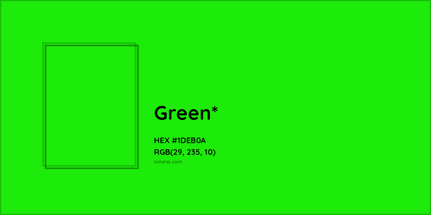 HEX #1DEB0A Color Name, Color Code, Palettes, Similar Paints, Images
