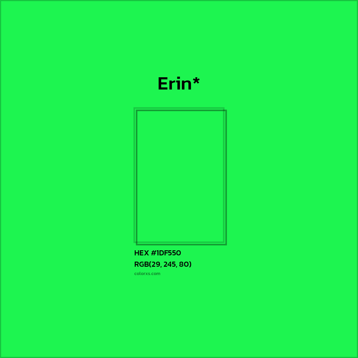 HEX #1DF550 Color Name, Color Code, Palettes, Similar Paints, Images