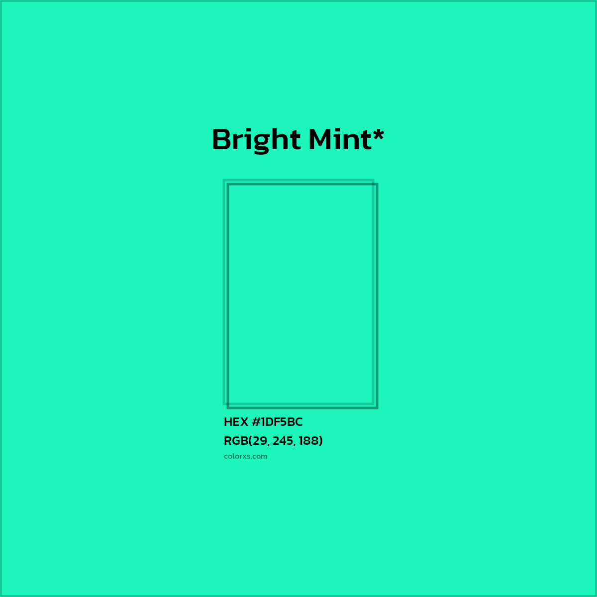 HEX #1DF5BC Color Name, Color Code, Palettes, Similar Paints, Images
