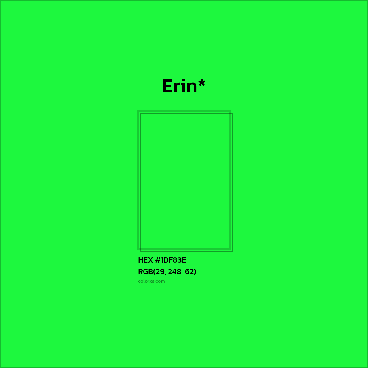 HEX #1DF83E Color Name, Color Code, Palettes, Similar Paints, Images