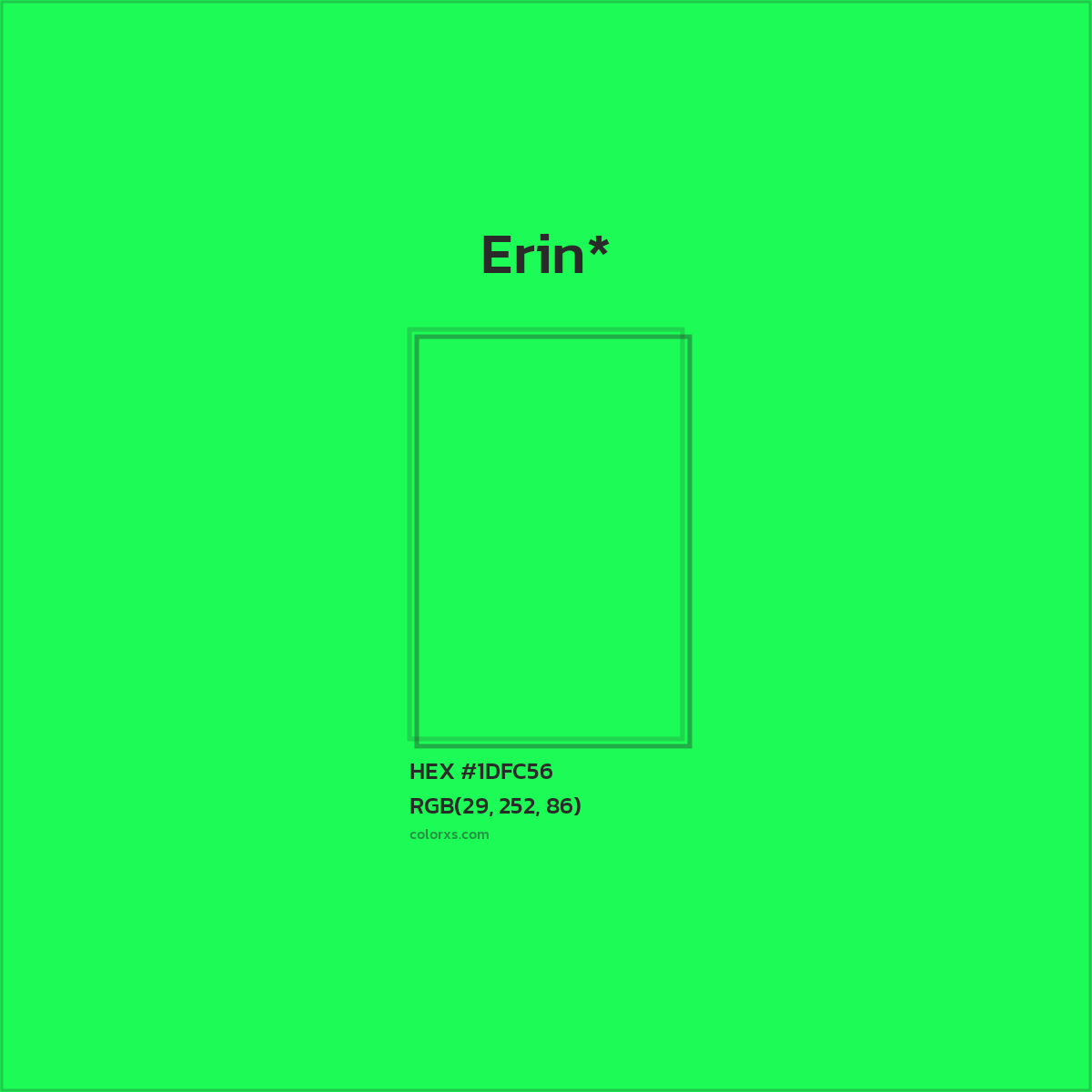 HEX #1DFC56 Color Name, Color Code, Palettes, Similar Paints, Images