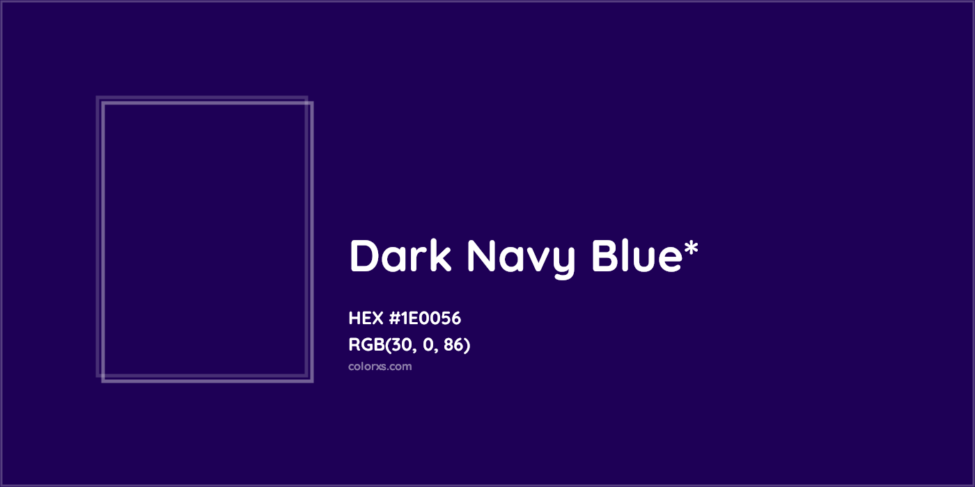 HEX #1E0056 Color Name, Color Code, Palettes, Similar Paints, Images