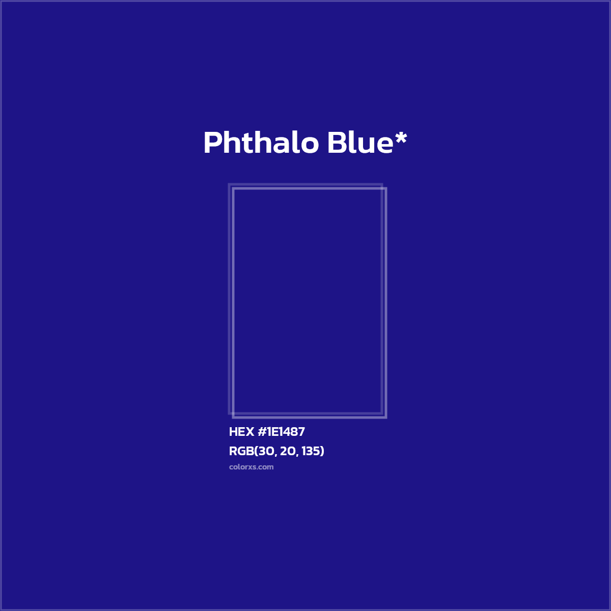 HEX #1E1487 Color Name, Color Code, Palettes, Similar Paints, Images