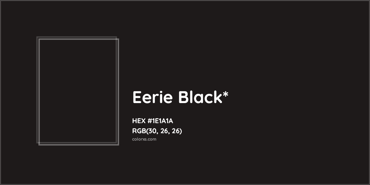 HEX #1E1A1A Color Name, Color Code, Palettes, Similar Paints, Images