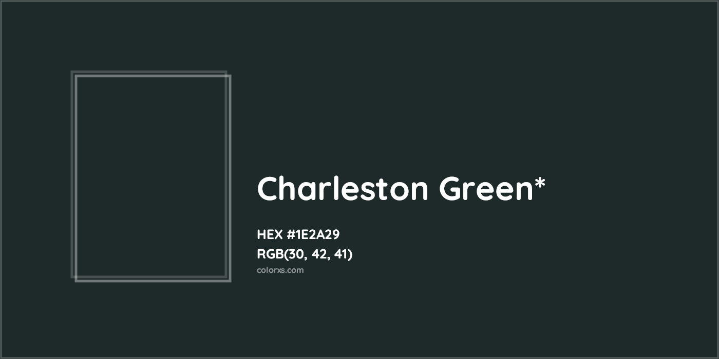 HEX #1E2A29 Color Name, Color Code, Palettes, Similar Paints, Images