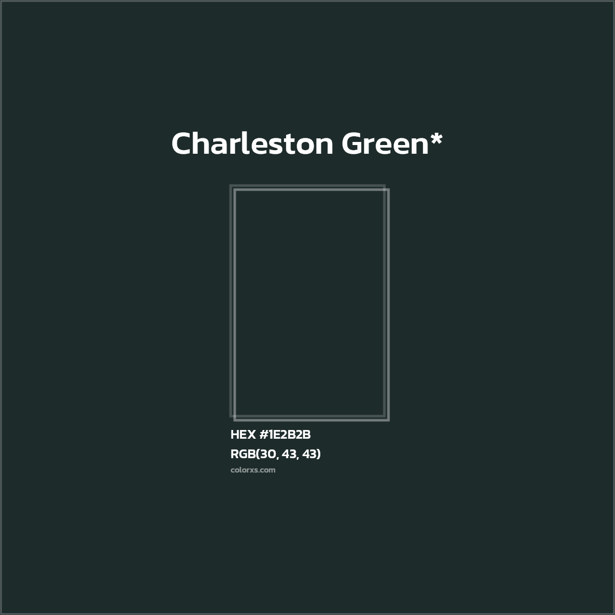 HEX #1E2B2B Color Name, Color Code, Palettes, Similar Paints, Images