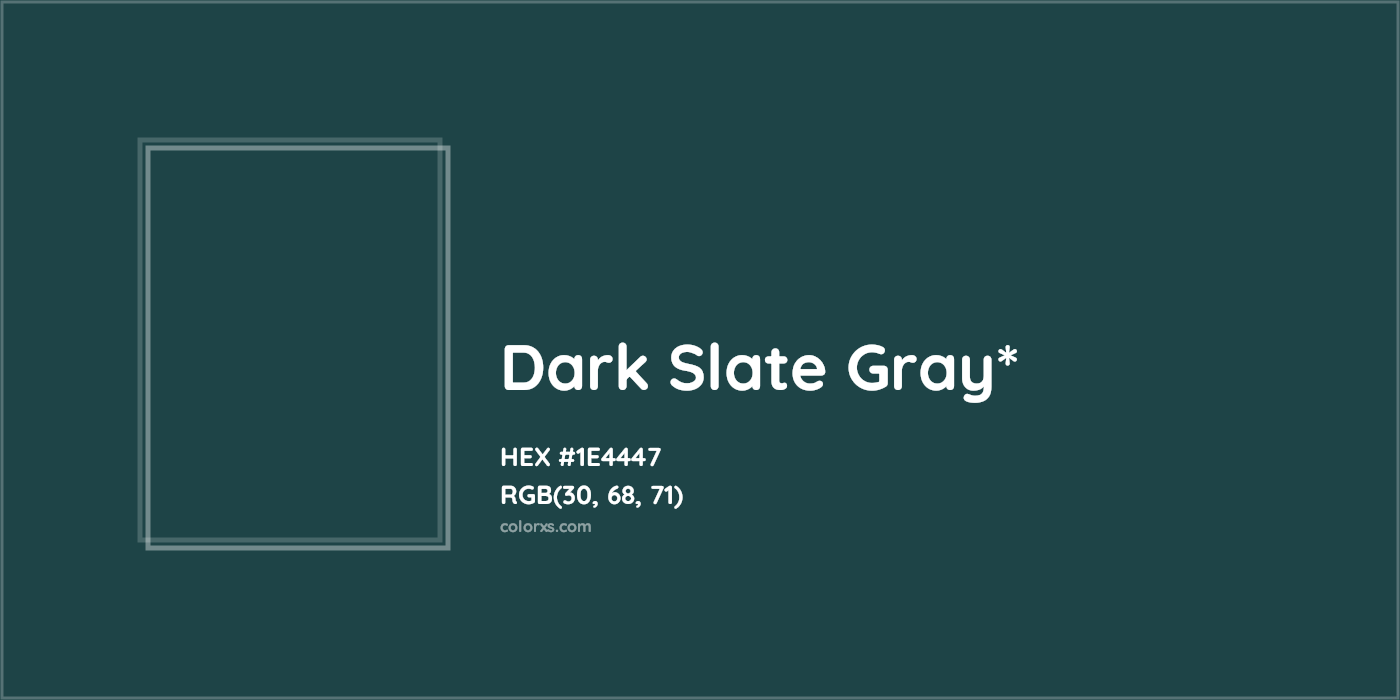 HEX #1E4447 Color Name, Color Code, Palettes, Similar Paints, Images