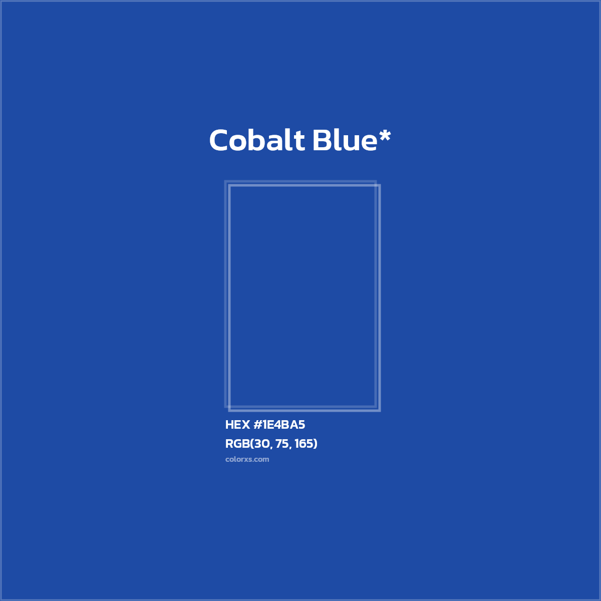 HEX #1E4BA5 Color Name, Color Code, Palettes, Similar Paints, Images