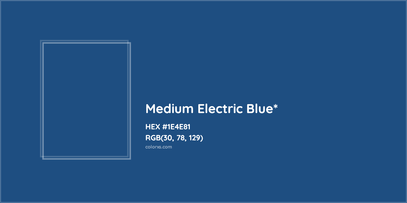HEX #1E4E81 Color Name, Color Code, Palettes, Similar Paints, Images