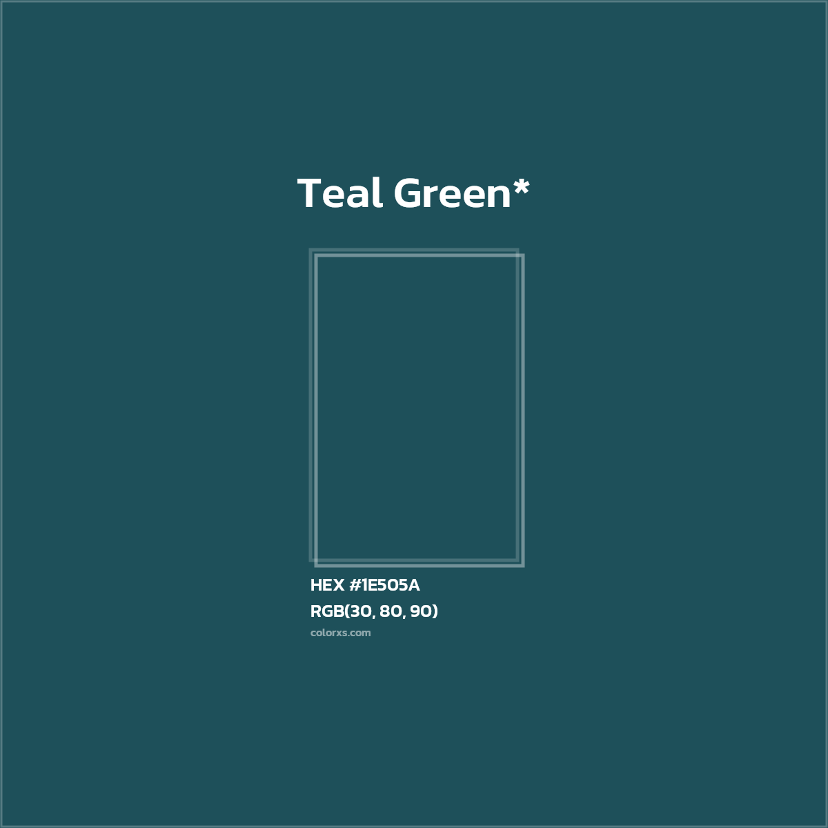 HEX #1E505A Color Name, Color Code, Palettes, Similar Paints, Images