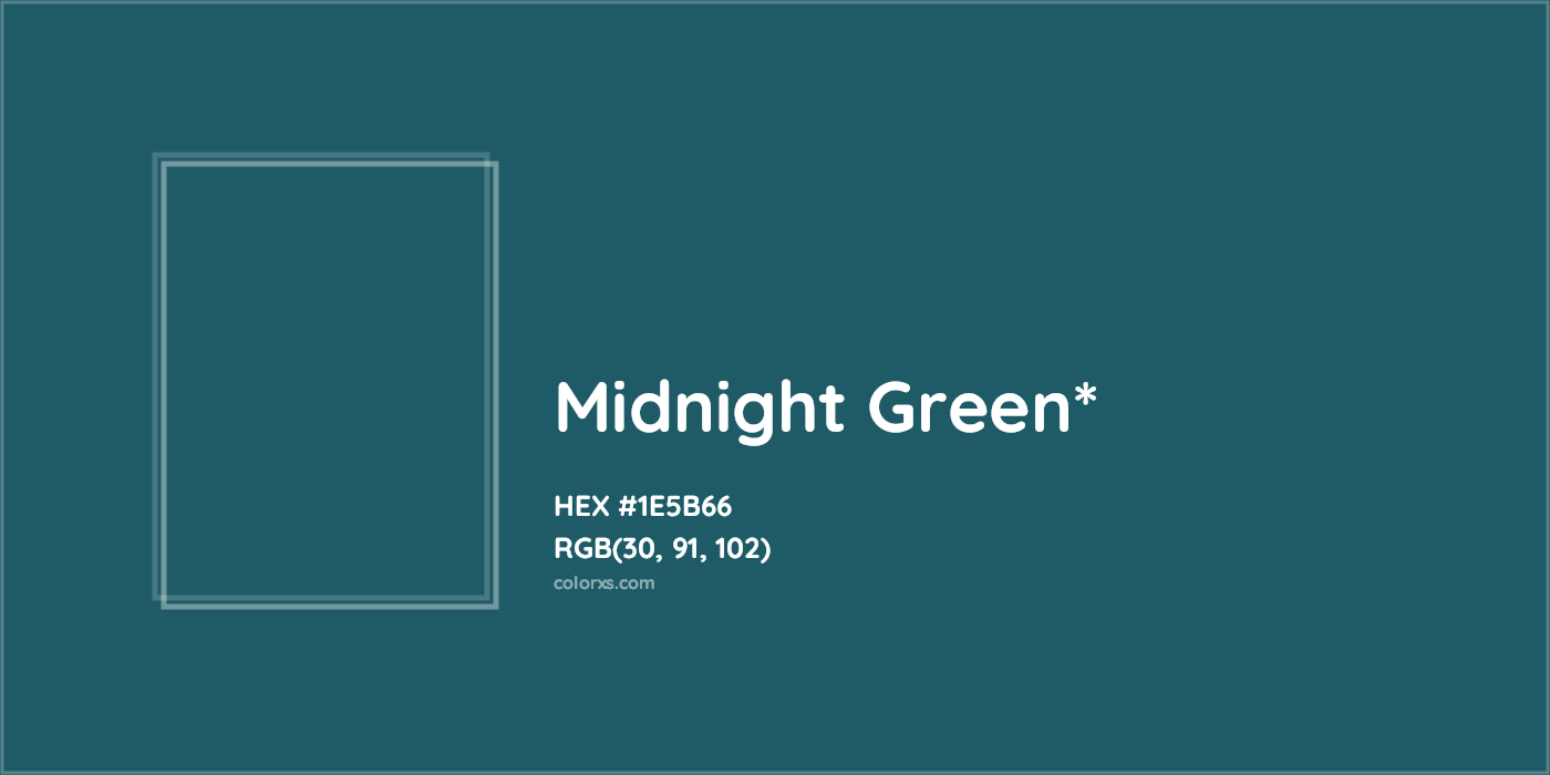HEX #1E5B66 Color Name, Color Code, Palettes, Similar Paints, Images