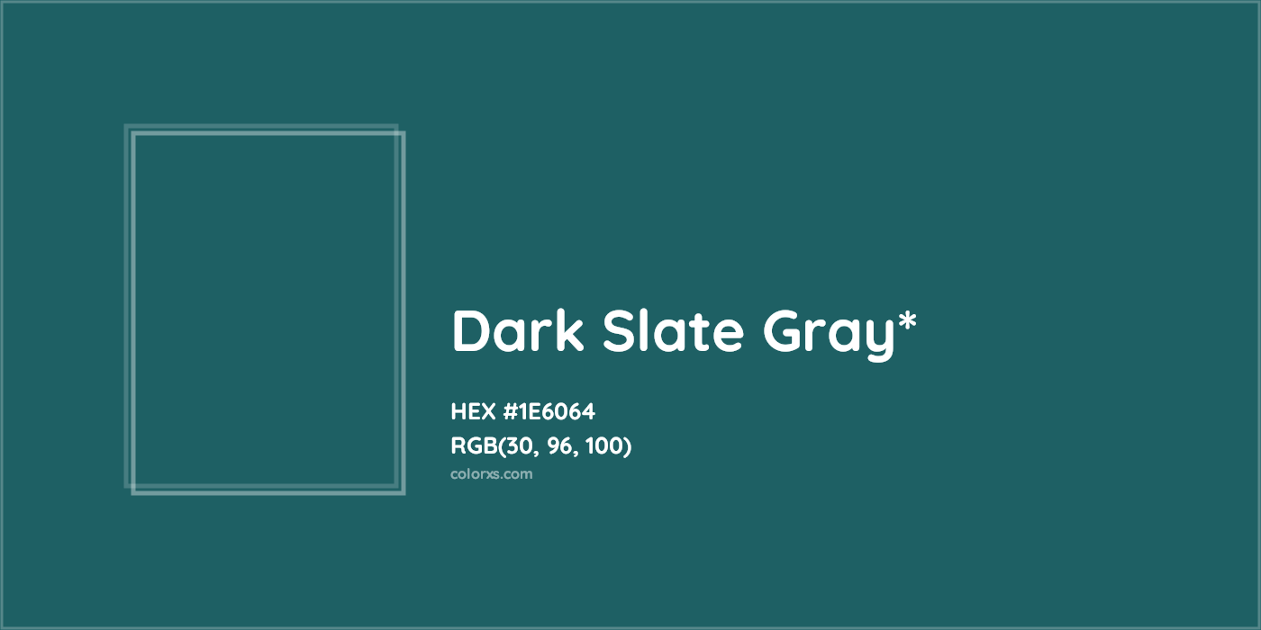 HEX #1E6064 Color Name, Color Code, Palettes, Similar Paints, Images