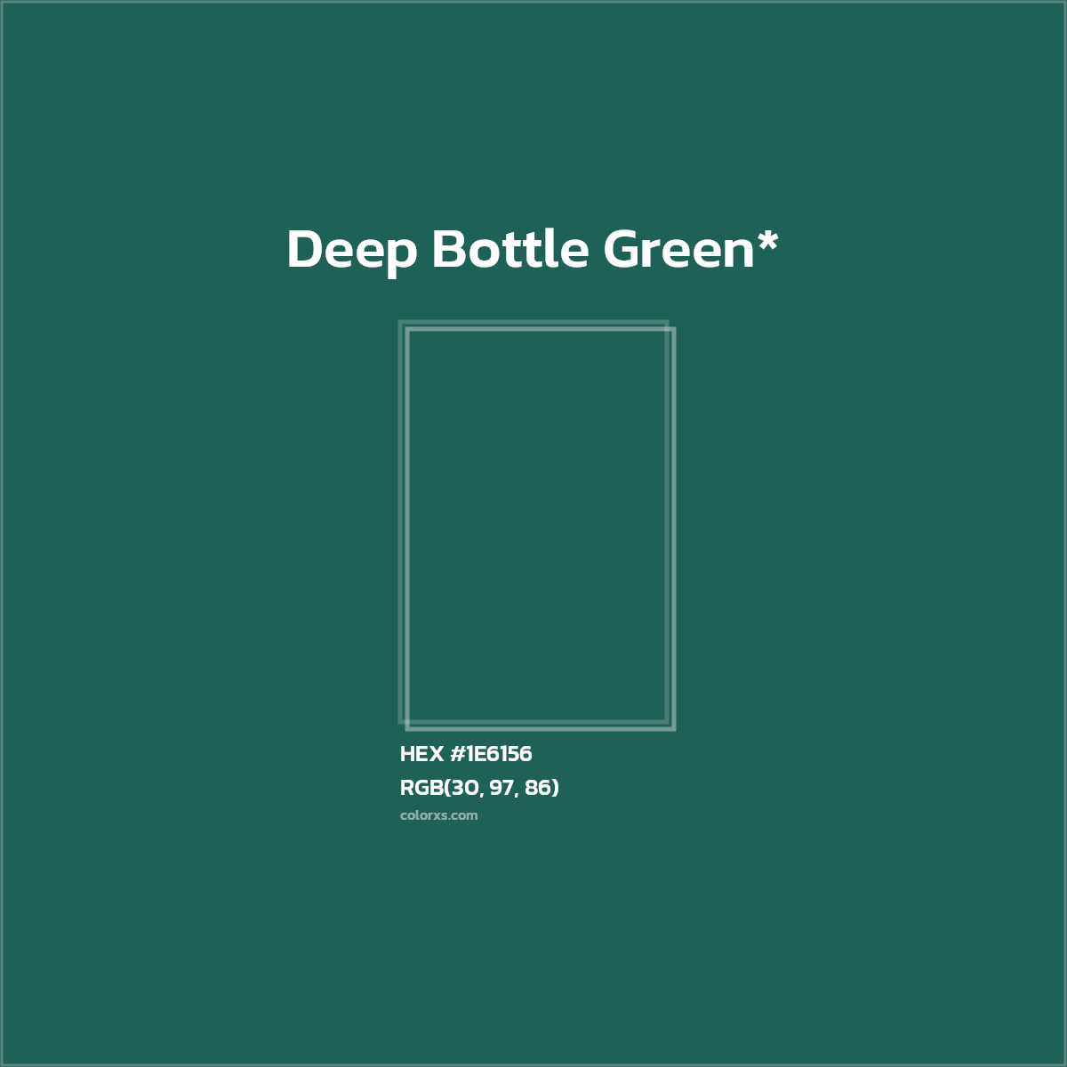 HEX #1E6156 Color Name, Color Code, Palettes, Similar Paints, Images