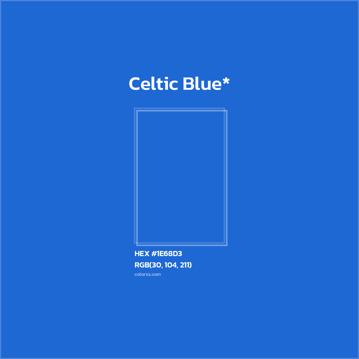 HEX #1E68D3 Color Name, Color Code, Palettes, Similar Paints, Images