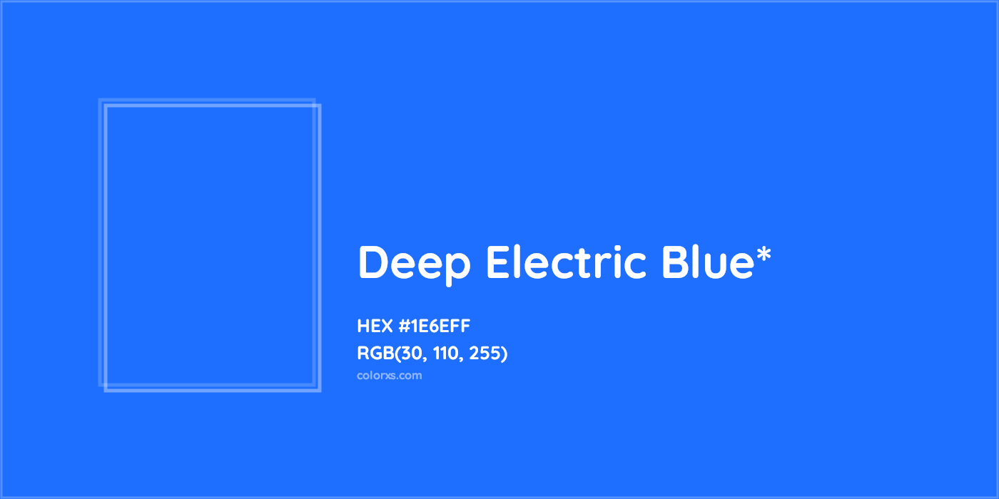 HEX #1E6EFF Color Name, Color Code, Palettes, Similar Paints, Images