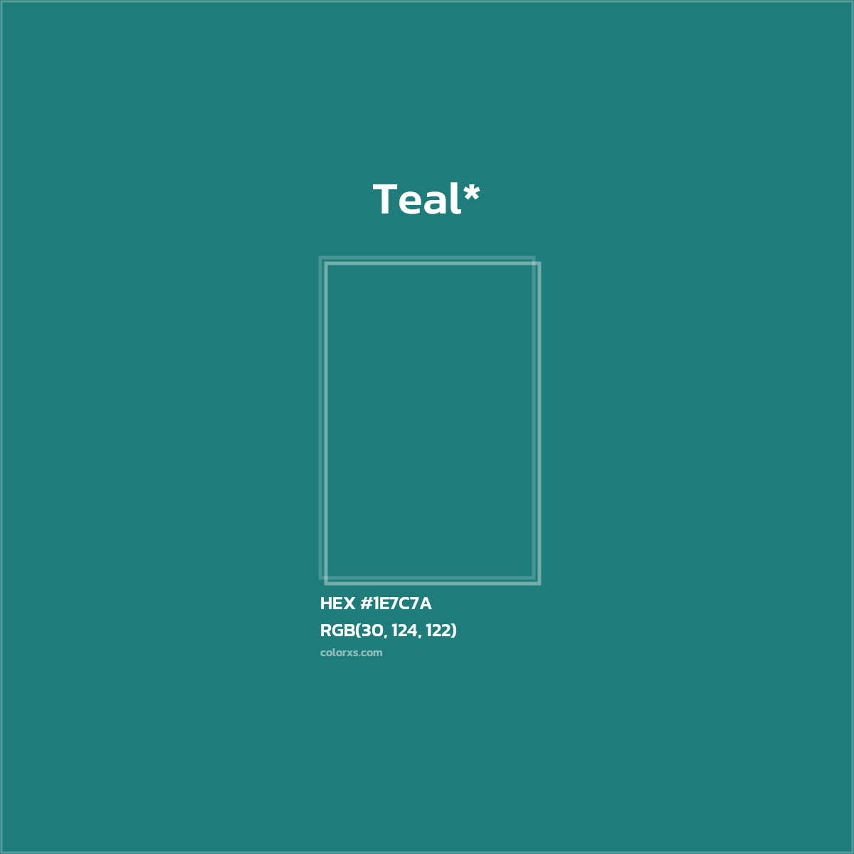HEX #1E7C7A Color Name, Color Code, Palettes, Similar Paints, Images