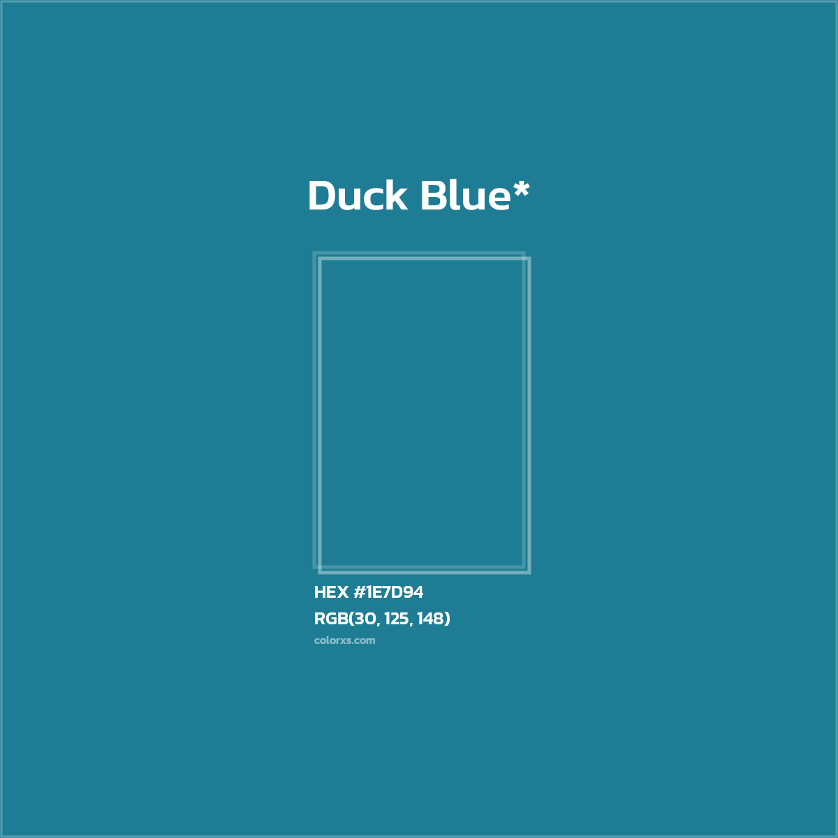 HEX #1E7D94 Color Name, Color Code, Palettes, Similar Paints, Images