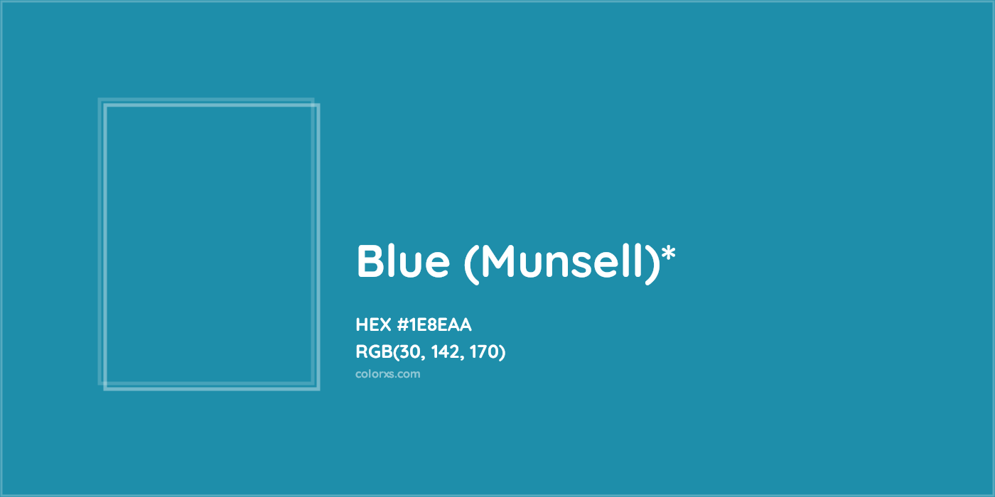 HEX #1E8EAA Color Name, Color Code, Palettes, Similar Paints, Images