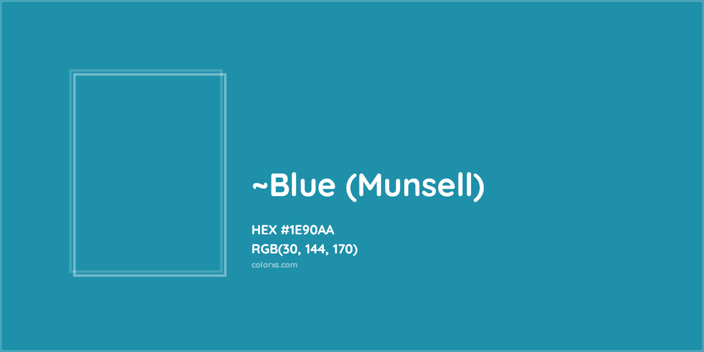HEX #1E90AA Color Name, Color Code, Palettes, Similar Paints, Images