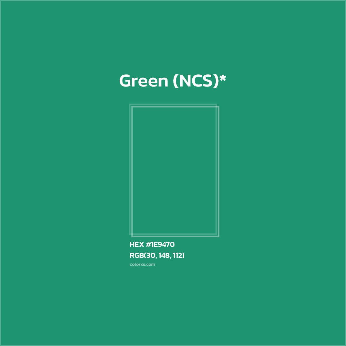 HEX #1E9470 Color Name, Color Code, Palettes, Similar Paints, Images