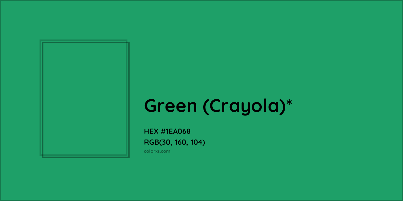 HEX #1EA068 Color Name, Color Code, Palettes, Similar Paints, Images