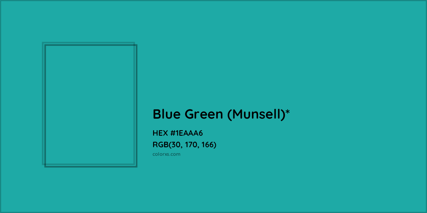 HEX #1EAAA6 Color Name, Color Code, Palettes, Similar Paints, Images