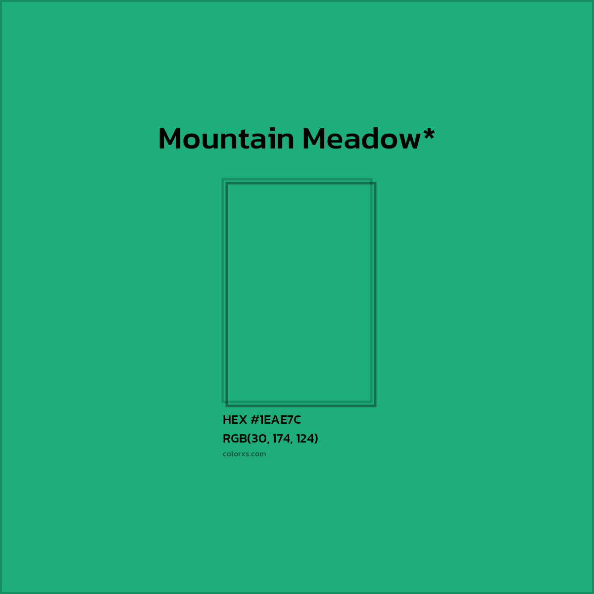 HEX #1EAE7C Color Name, Color Code, Palettes, Similar Paints, Images
