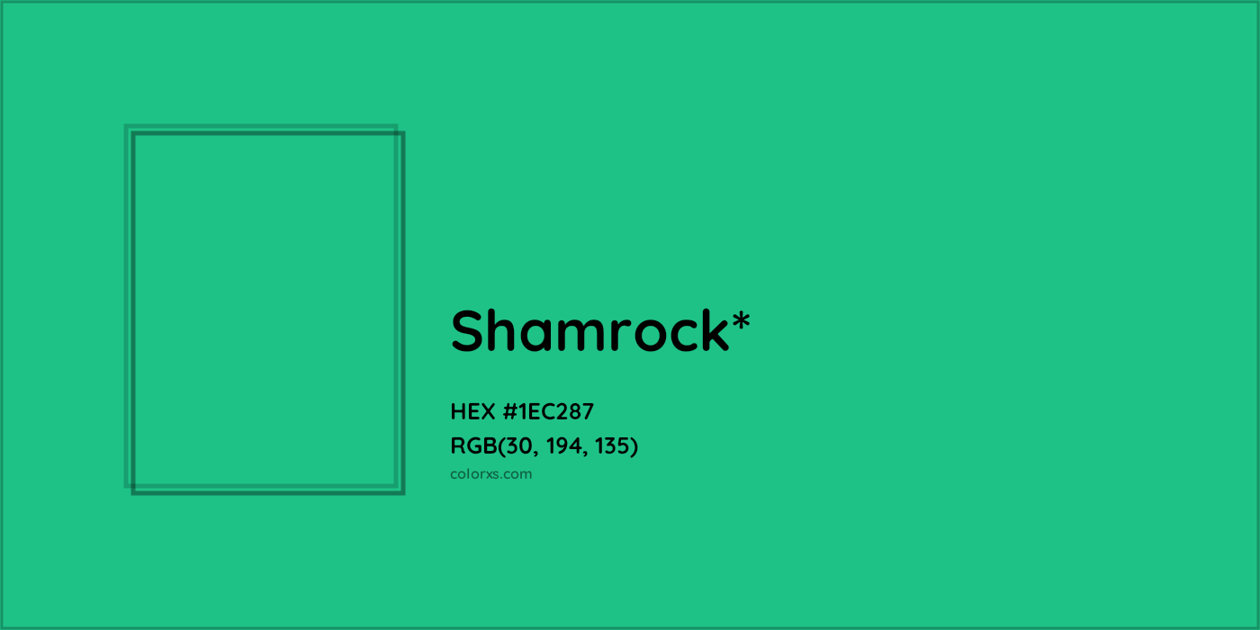HEX #1EC287 Color Name, Color Code, Palettes, Similar Paints, Images