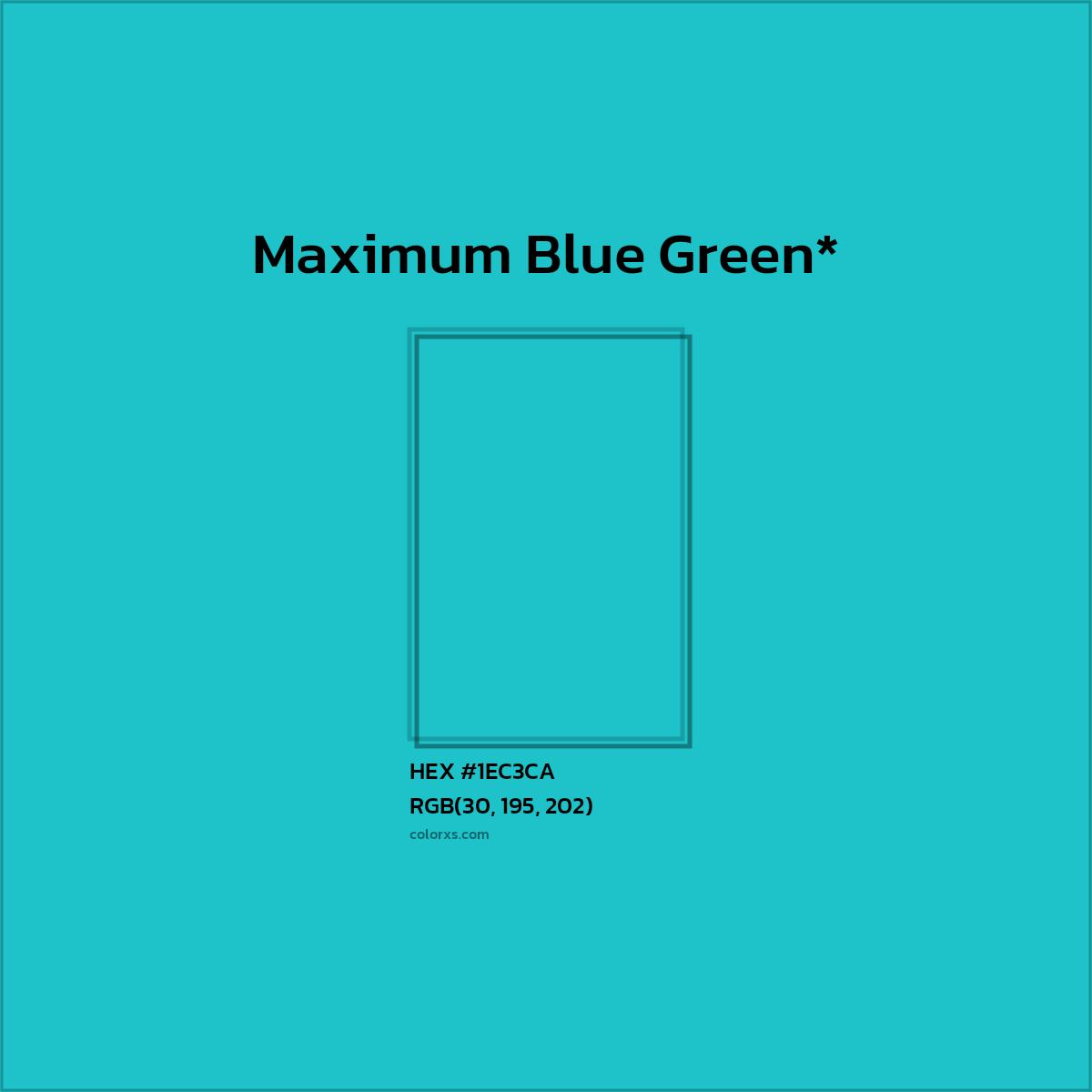 HEX #1EC3CA Color Name, Color Code, Palettes, Similar Paints, Images
